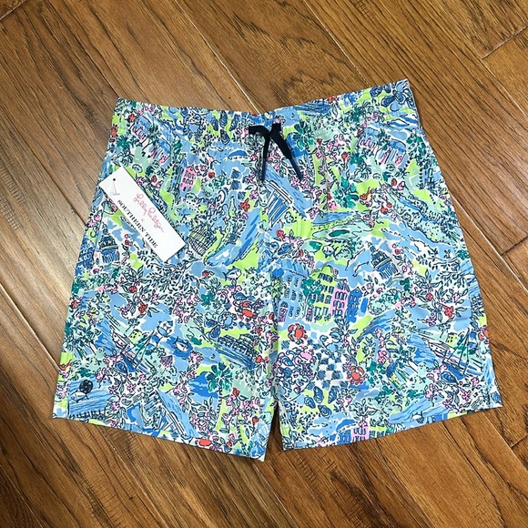NWT Lilly Pulitzer x Southern Tide Boys Swim Size L (12-14)